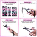 Nova Elite Series Pink Fishing Kit – Complete Rod, Reel & Tackle Set for Women Nova Fishing & Outdoors