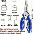 Nova Stainless Steel Split Rings – Heavy-Duty Lure Connectors with Pliers (100/200pc)