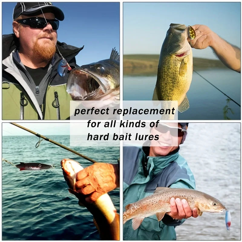 Nova Treble Hook Value Set – Strong Sharp Round Bend Lure Hooks, Saltwater & Freshwater (50/130pc)