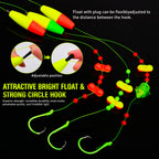Nova Catfish Float Rigs – Pre-Tied Rattle Rigs with 6/0-10/0 Circle Hooks (5-Pack)