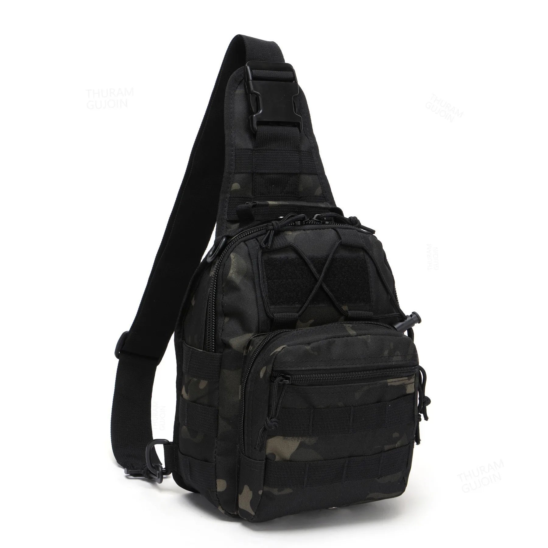 Nova Tactical Sling Shoulder Bag Waterproof Crossbody Backpack for Fishing Camping Everyday Carry Camoblack Nova Fishing & Outdoors
