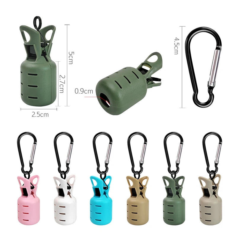 Squid Jig Hook Covers – 6-Piece Egi Lure Protector Kit with Carabiner Nova Fishing & Outdoors