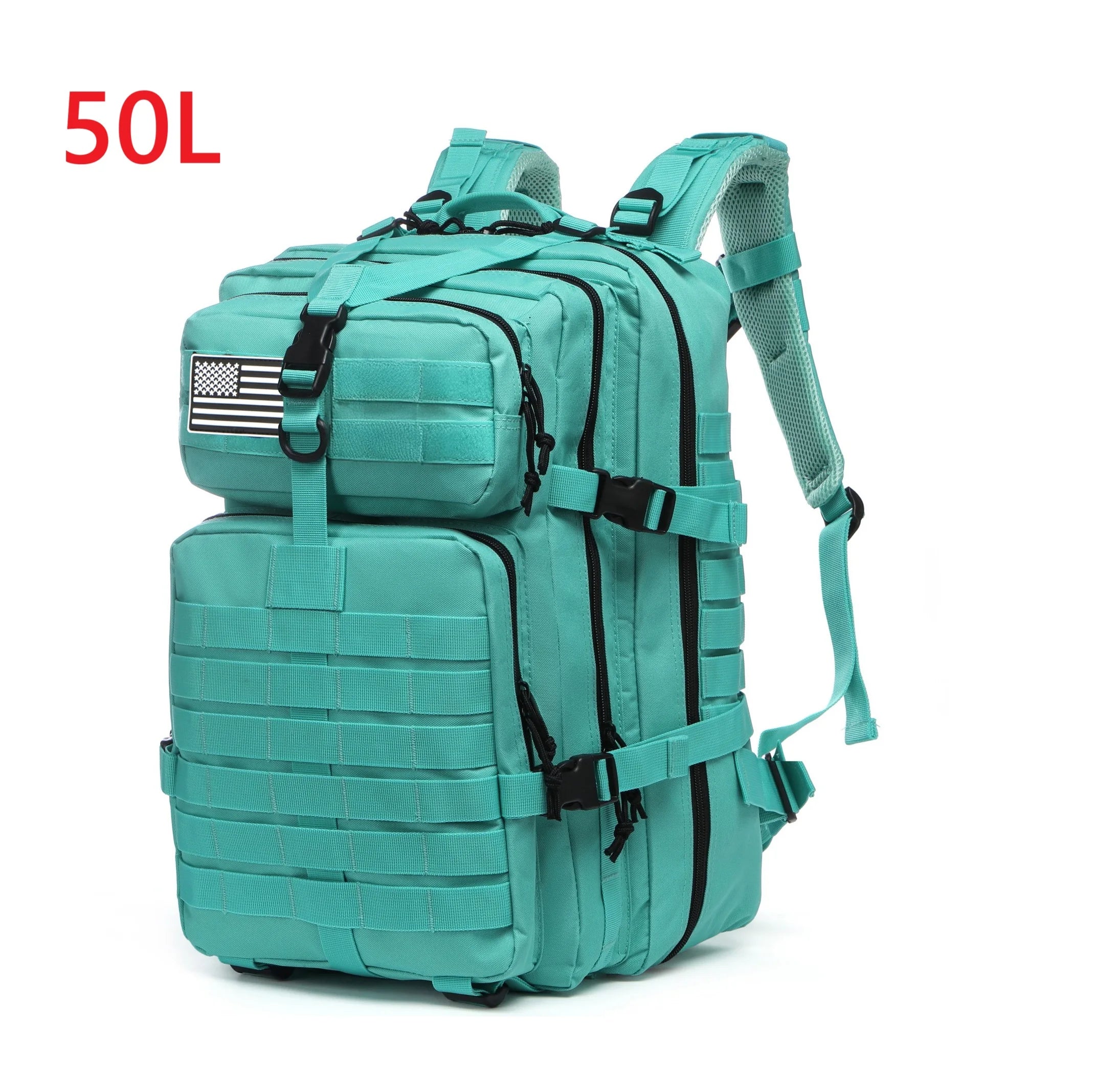 50L Waterproof Dry Bag Rucksack for Fishing & Camping 50L (Cyan) Nova Fishing & Outdoors
