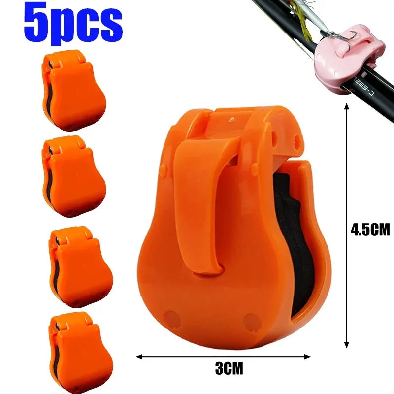 Ultimate Rod Secure Clip & Hook Keeper Orange-5pc Nova Fishing & Outdoors