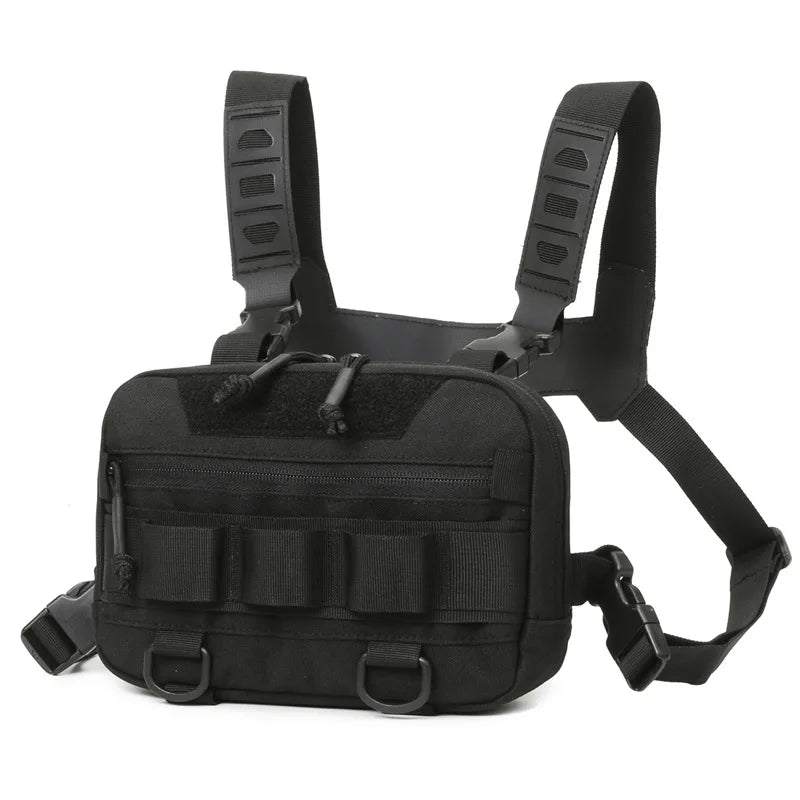 Nova Tactical Outdoor Chest Pack Wearable Fishing Rig and Utility Vest Black Nova Fishing & Outdoors
