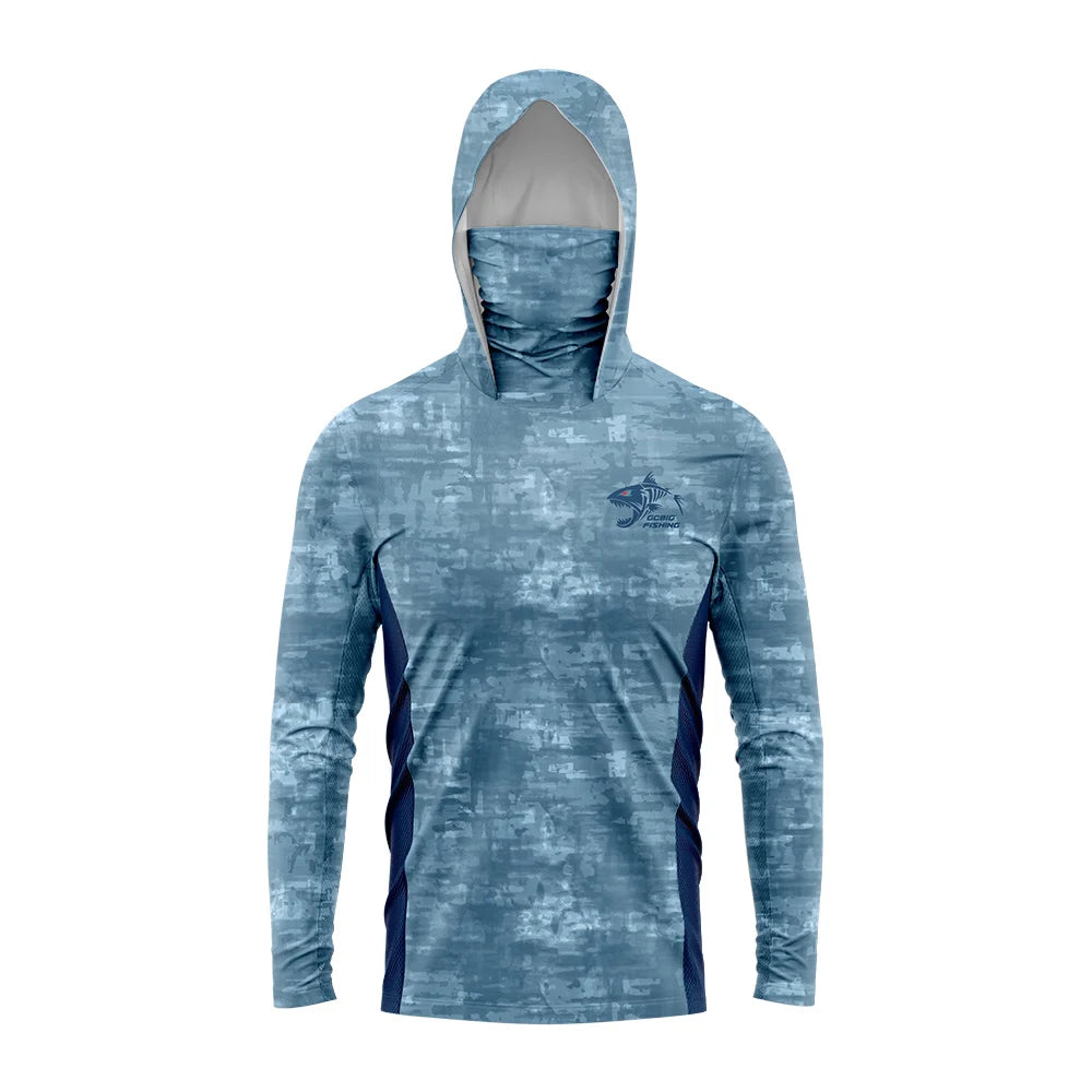 Nova Men’s Performance Fishing Hoodie UPF 50+ Quick-Dry Sun Protection Shirt with Built-In Face Mask 7 Nova Fishing & Outdoors