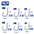 Nova Circle Hook Kit – 90-210pc Offset Saltwater & Surf Hook Assortment Box