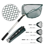 Nova Fishing Landing Net - Aluminum Alloy Telescoping Folding Mesh Net - Safe Fish Catching & Releasing
