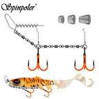 Nova Stinger Rig Kit – UV 2X Treble Hooks with Weighted Swivel for Pike & Bass Swimbaits
