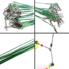 Nova Anti-Bite Steel Wire Leaders (10-100 Pack) – With Swivels & Snaps Nova Fishing & Outdoors