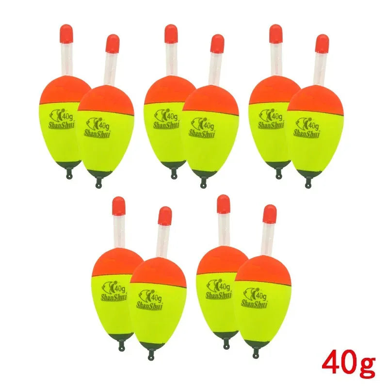 Hard-Body EVA Foam Floats – 10-Pack for Salt & Freshwater 10pcs Yellow 40g Nova Fishing & Outdoors