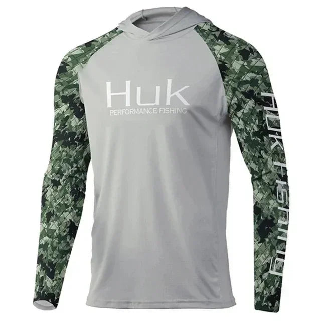 Performance Fishing Hoodie – Men's UPF 50+ Long Sleeve UV Sun Protection Shirt for Outdoors & Angling 03 Nova Fishing & Outdoors