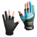 Summer Fishing Gloves – Three-Finger Ice Silk Design for Hot Weather Nova Fishing & Outdoors