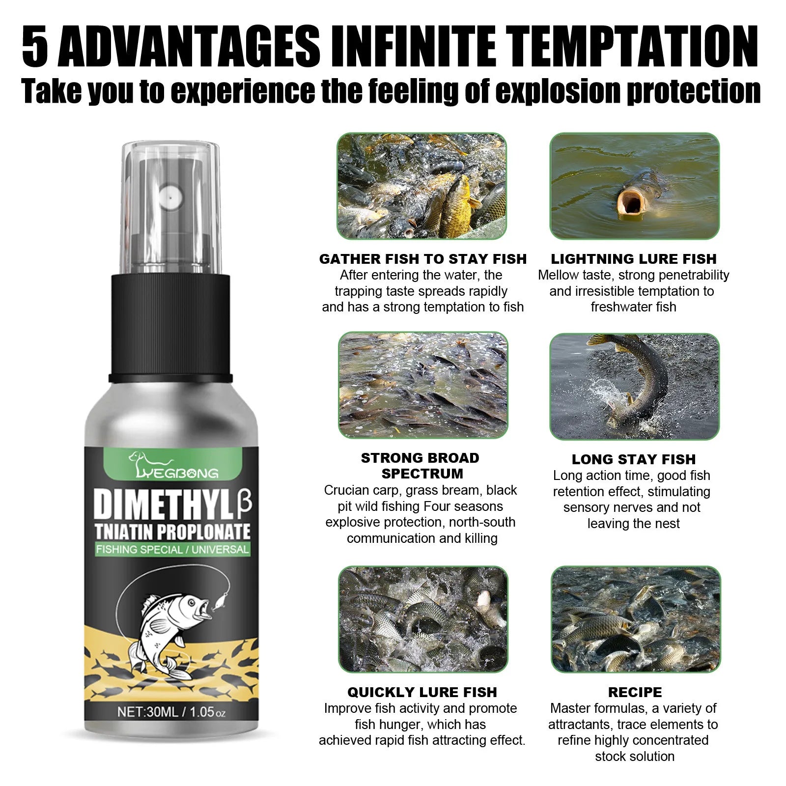 30ml Ultra-Concentrated Natural Scent Fishing Lure Liquid Attractant Nova Fishing & Outdoors