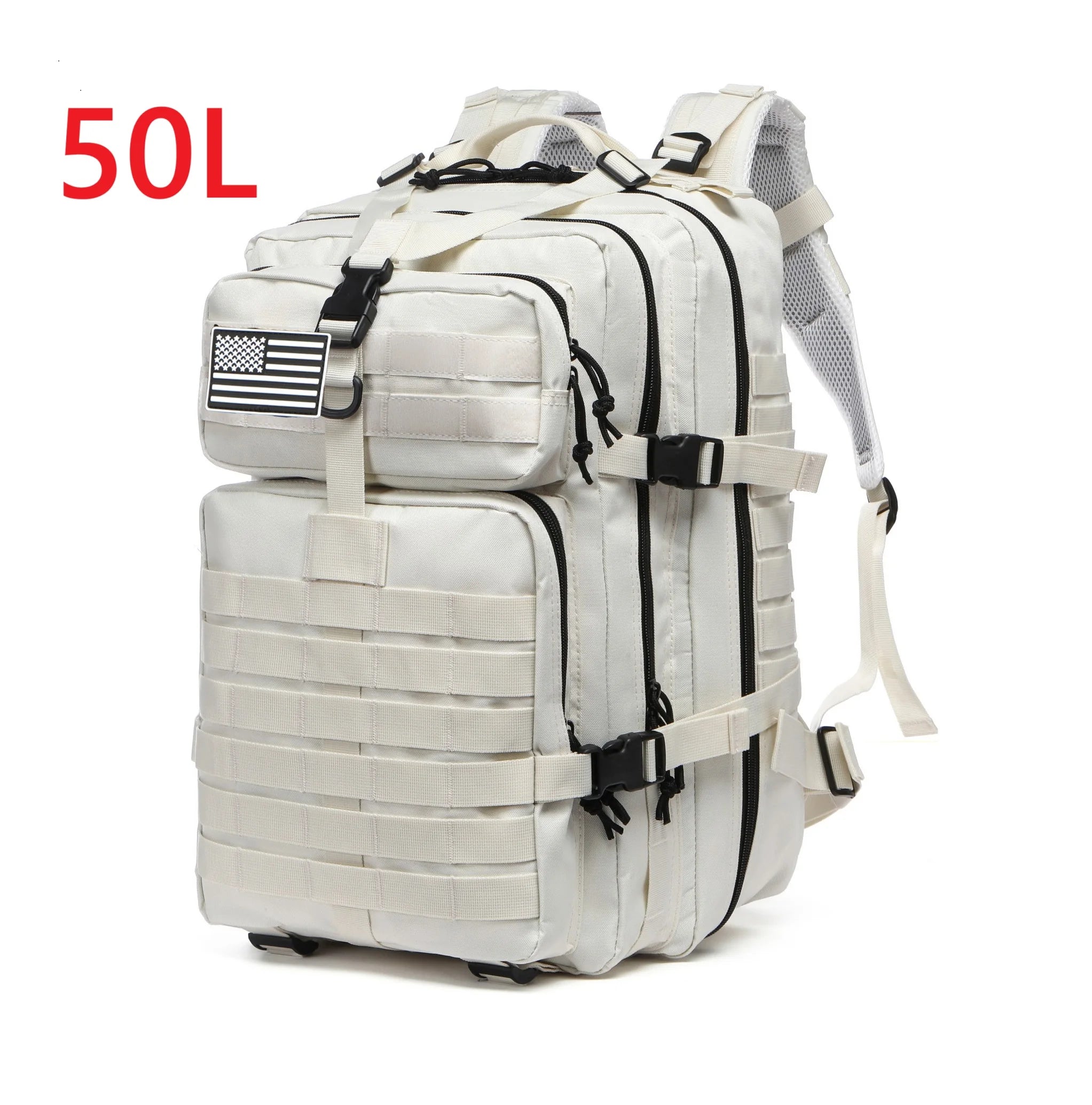 50L Waterproof Dry Bag Rucksack for Fishing & Camping 50L (White) Nova Fishing & Outdoors