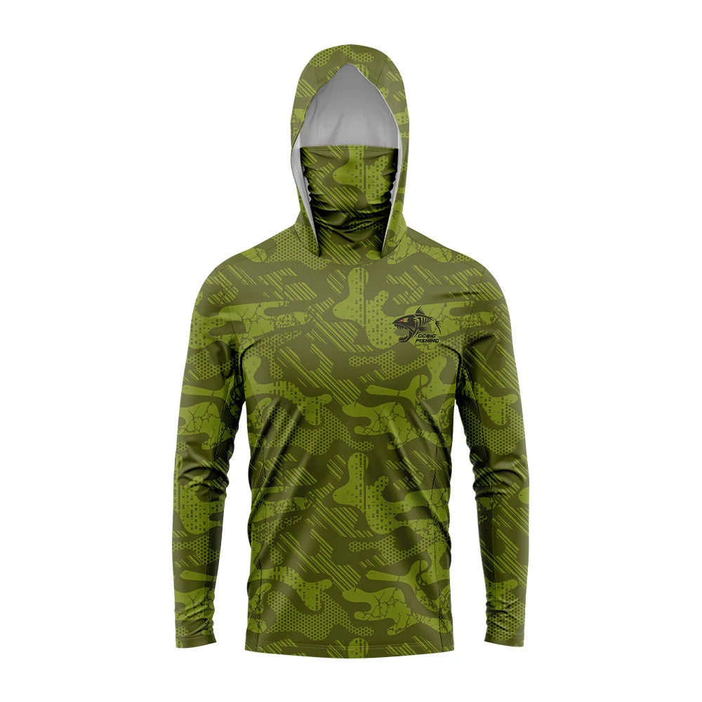 Nova Men’s Performance Fishing Hoodie UPF 50+ Quick-Dry Sun Protection Shirt with Built-In Face Mask 3 Nova Fishing & Outdoors