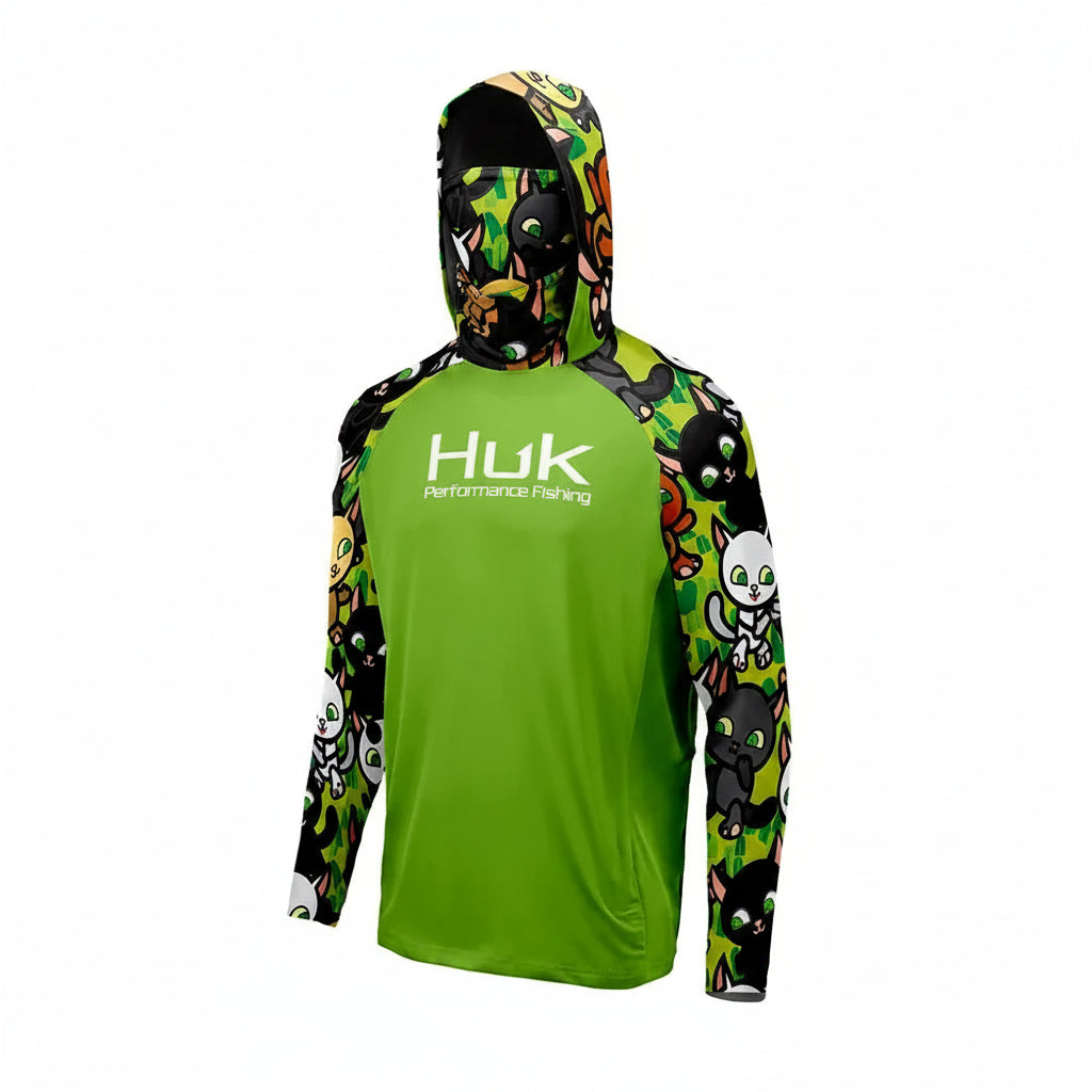 Nova Men's UPF 50+ Fishing Hoodie with Built-In Face Mask XDYHUK0747 Nova Fishing & Outdoors