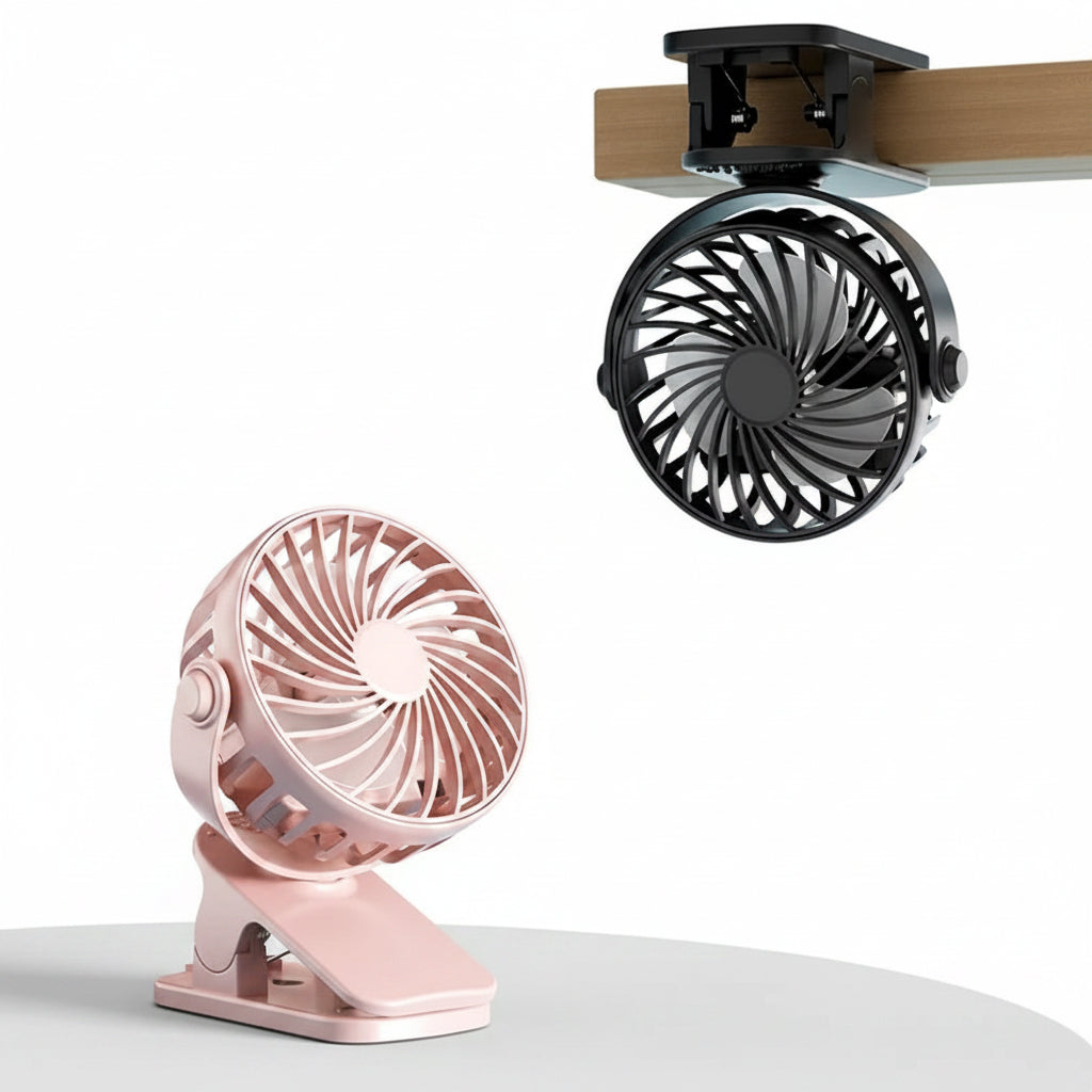 Portable Clip Fan with Night Light – USB Rechargeable Nova Fishing & Outdoors