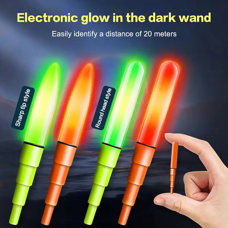 Nova LED Night Fishing Lights – Clip-On Rod Tip & Float Lights, Battery Included (5-Pack)
