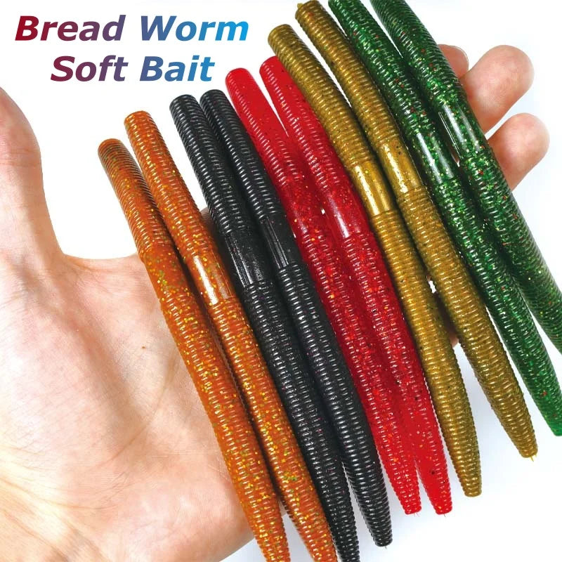 Nova Senko Worm Soft Bait 10cm 14cm Salt Scent Infused Realistic Noodle Lure - 20pcs