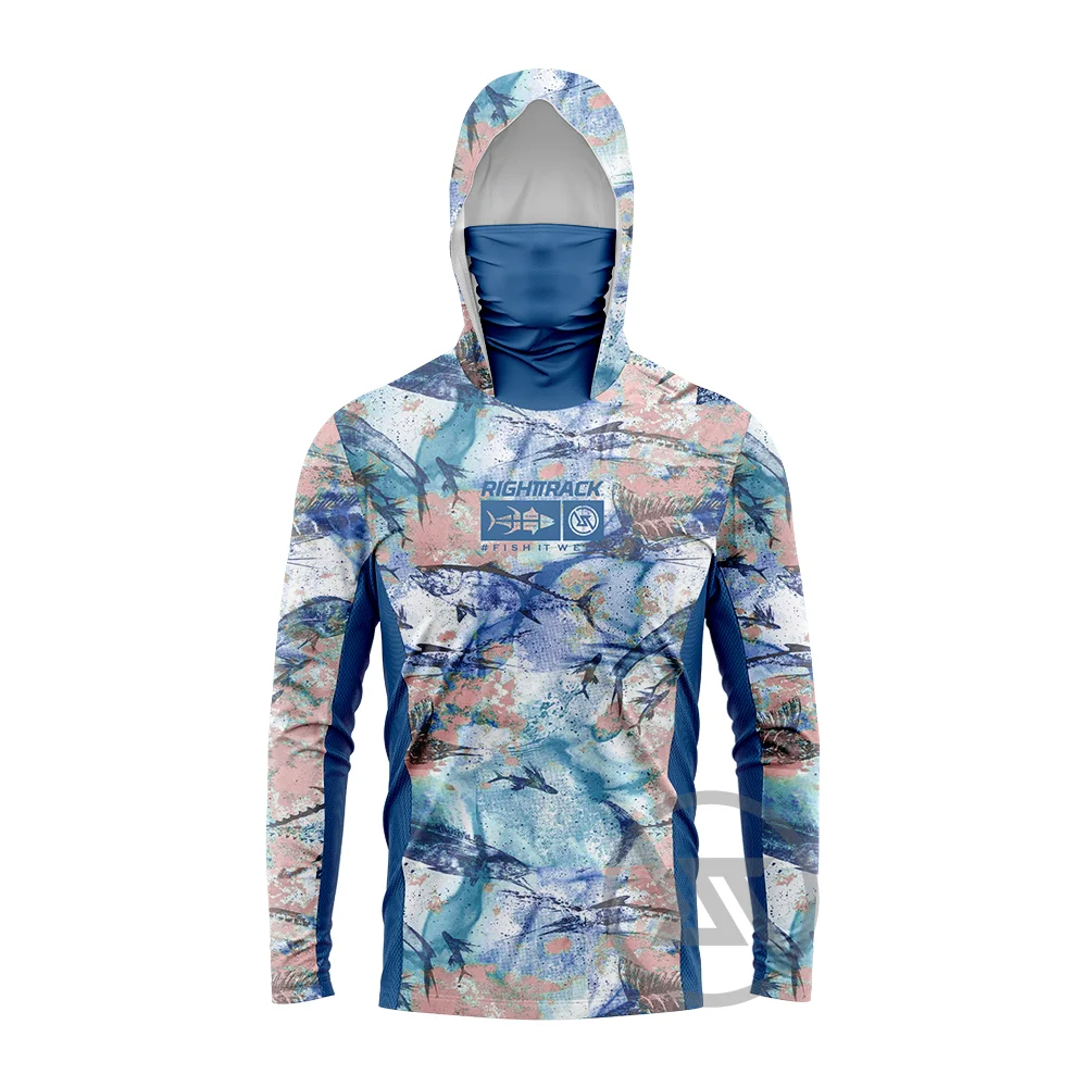 Nova Men's Mask Hoodies Fishing Clothing UPF 50+ UV Hunting Climbing Jerse