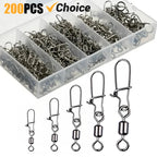 Nova Duo-Lock Snap Swivels – Rolling Bearing Connectors, Sizes 4-12# (50-200pc)