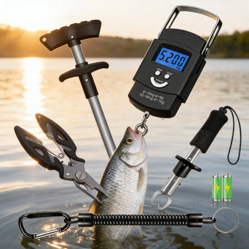 6-Piece Professional Fishing Tool Kit with Digital Scale Nova Fishing & Outdoors