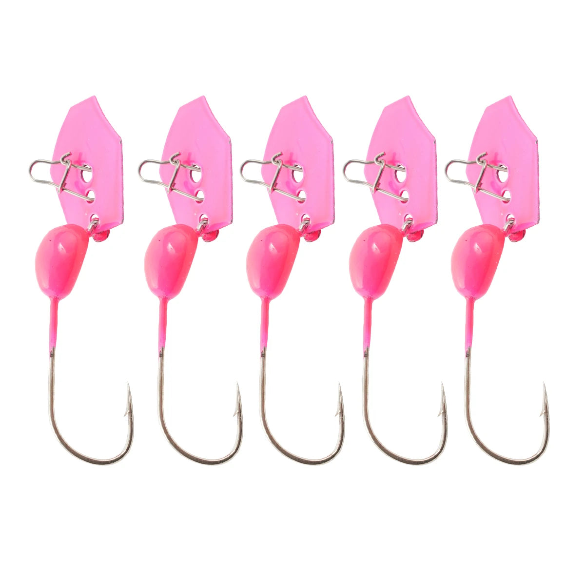 Nova 5pcs Jig Head Hook with Spinner 4.5g Lure Hook DIY Soft Worm Wobbler Fishing Tackle E Nova Fishing & Outdoors