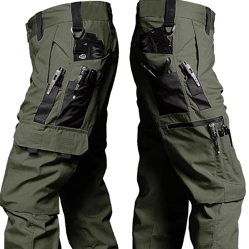Waterproof Cargo Pants for Hiking & Tactical Work green Nova Fishing & Outdoors