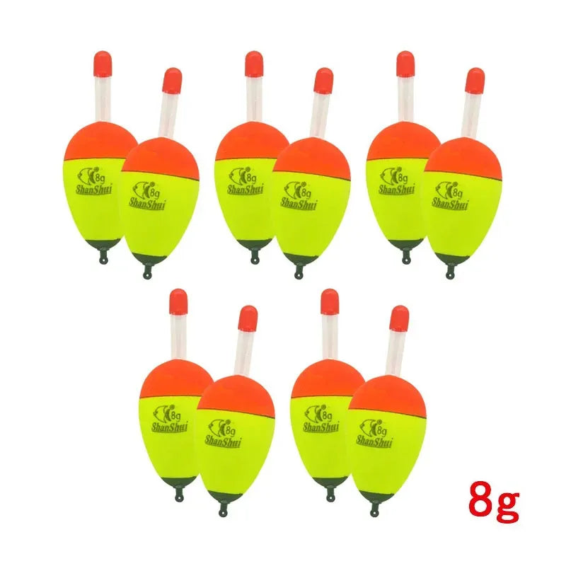 Hard-Body EVA Foam Floats – 10-Pack for Salt & Freshwater 10pcs Yellow 8g Nova Fishing & Outdoors
