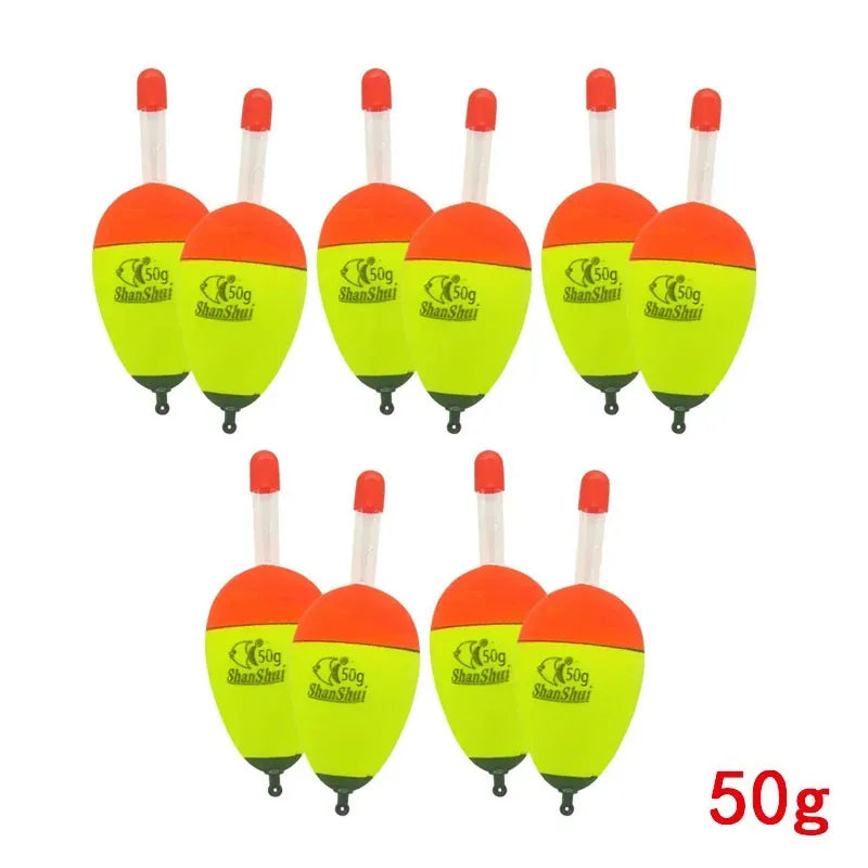 Hard-Body EVA Foam Floats – 10-Pack for Salt & Freshwater 10pcs Yellow 50g Nova Fishing & Outdoors