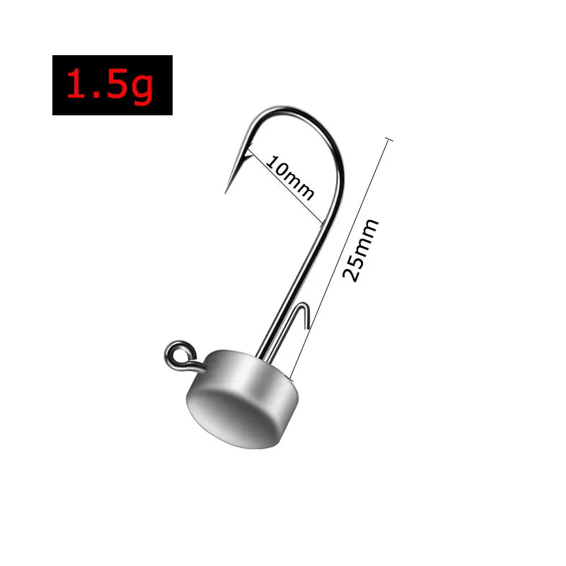 10-Pack Premium Tungsten-Style Ned Heads 1.5g 10pieces Nova Fishing & Outdoors