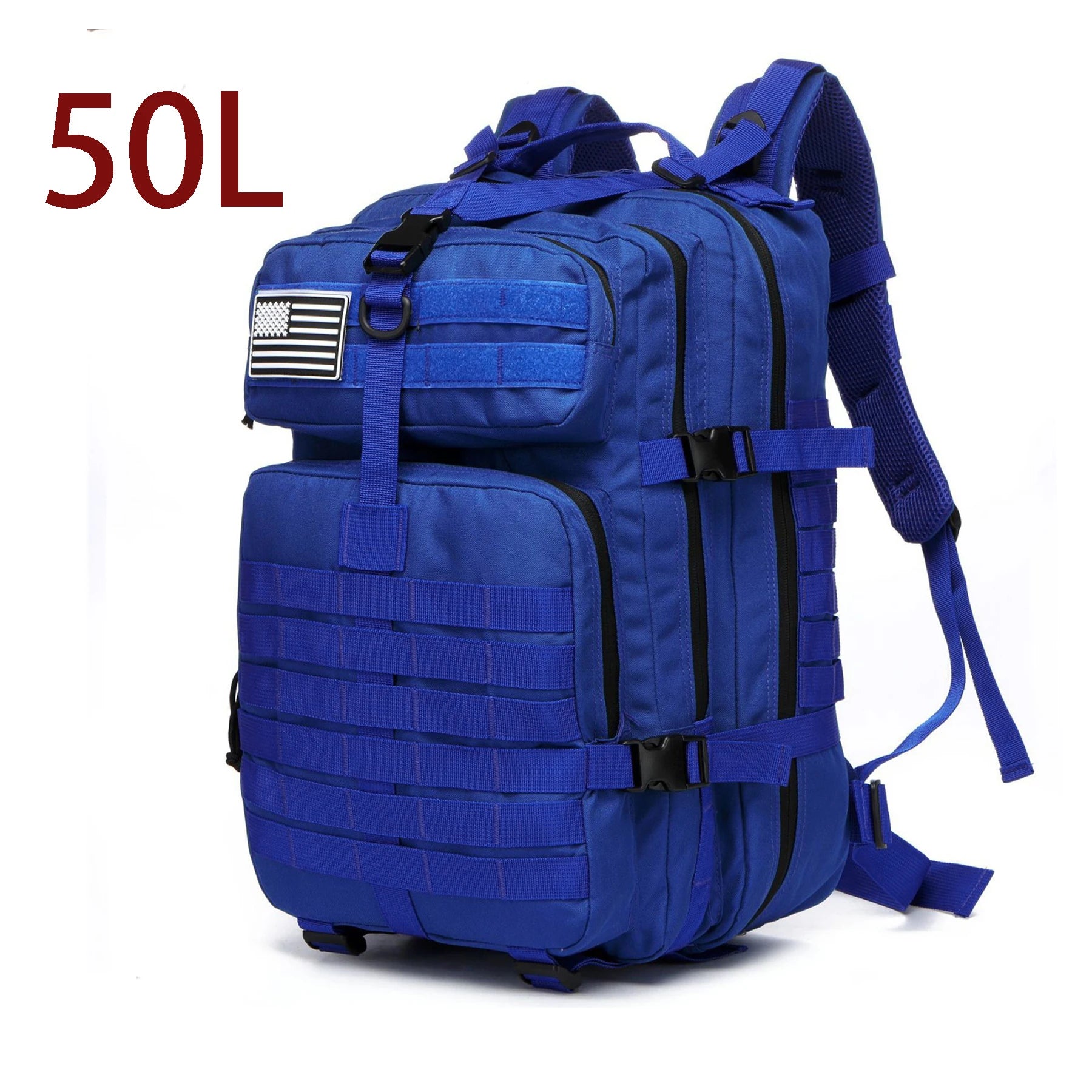 50L Waterproof Dry Bag Rucksack for Fishing & Camping 50L (Blue) Nova Fishing & Outdoors