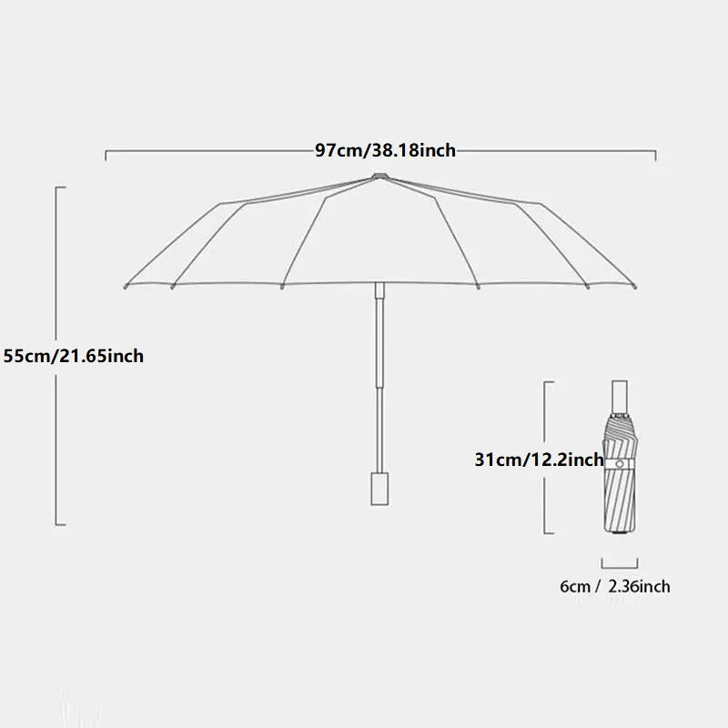 Automatic Folding Umbrella – UV Protection & Reinforced Frame Nova Fishing & Outdoors