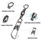 Snap Swivel Connectors – 50-Piece Stainless Steel Saltwater Fishing Terminal Tackle Nova Fishing & Outdoors