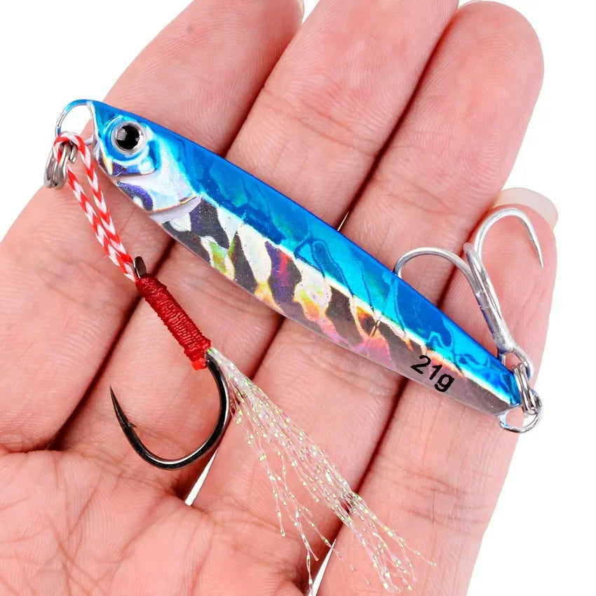 Saltwater Metal Jigs 5-8pc Set – Shore & Deep Water Casting Lures Nova Fishing & Outdoors
