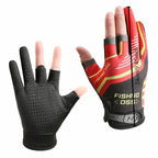 Summer Fishing Gloves – Three-Finger Ice Silk Design for Hot Weather Nova Fishing & Outdoors