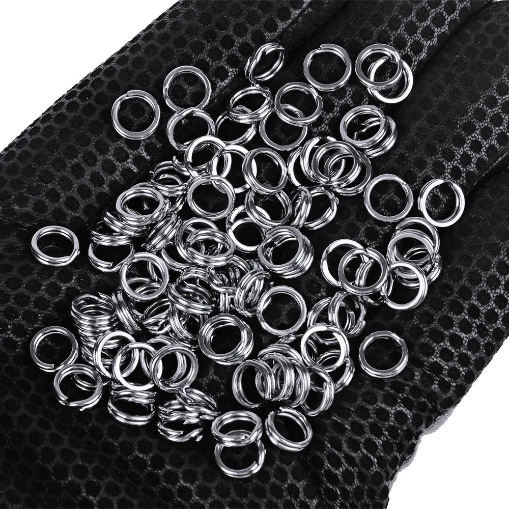 Nova Split Rings Bulk Pack – High-Strength Stainless Lure Connectors, 5 Sizes (200/250pc)