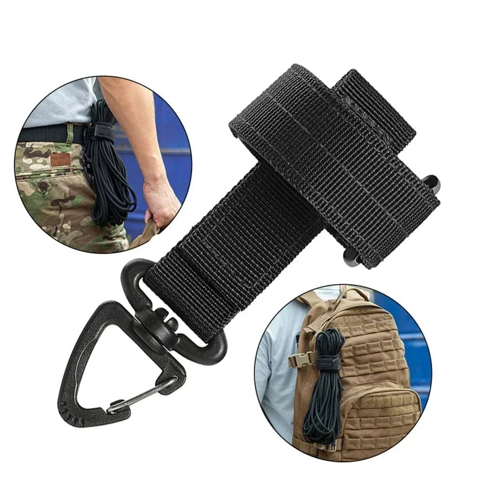 Nylon Gear Clip Glove Attachment – Secure Tackle & Camping Gear Black Nova Fishing & Outdoors