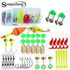 Nova Freshwater Fishing Starter Pack - Soft Plastics, Jigheads, and Rigging Hardware Box Combo