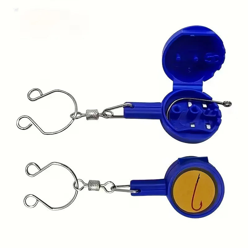 Nova Multifunctional Fishing Gadgets - 2-Pack Outdoor Fishing Line Knotter & Safe Hook Safe Guard Gea Blue Nova Fishing & Outdoors