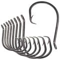Nova Octopus Circle Hooks – Offset Beak Point, Sizes 1/0–10/0, High Carbon Steel (50-Pack)