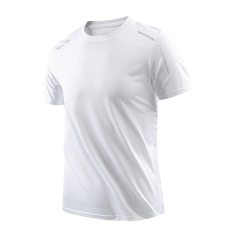 Men's Quick-Dry Fishing T-Shirt – Breathable Polyester Performance Tee White Nova Fishing & Outdoors
