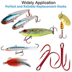 Nova Treble Hook Box – Barbed Carbon Steel Trebles for Lures & Sea Fishing (50pc)