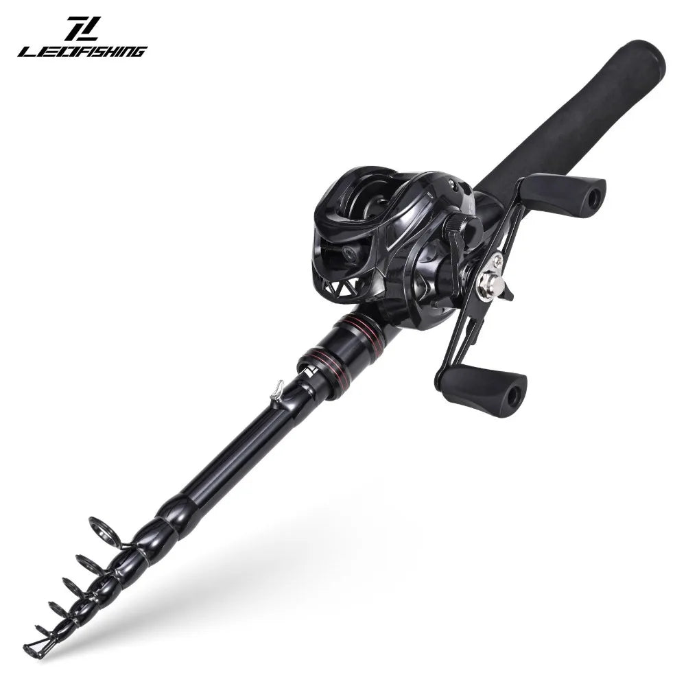 2025 Telescopic Fishing Rod Full Kits Casting Rod Ultra Short Feeder Rod Combo Carbon 1.5m-2.1m Fishing Pole Fishing Nova Fishing & Outdoors