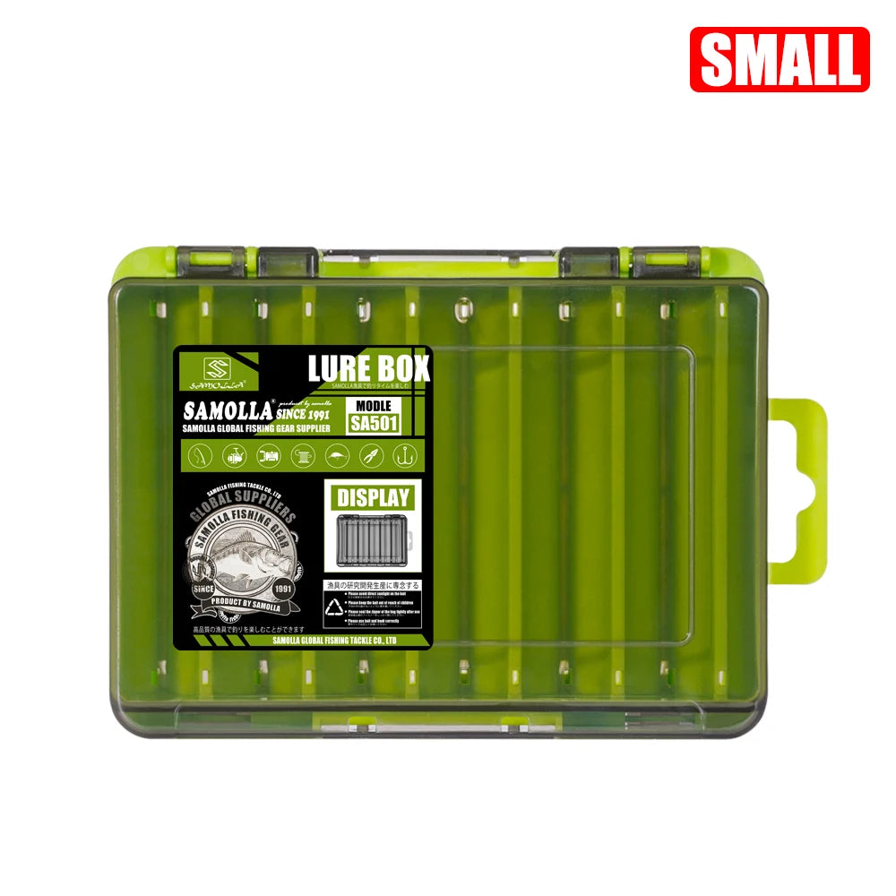 Dual-Compartment Tackle Box – Lure & Bait Storage Green Small Nova Fishing & Outdoors
