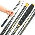 BAKAWA Ultralight Hard Carbon Fiber Hand Fishing Rod Telescopic 3.6M 4.5M 5.4M 6.3M 7.2M Stream Pole Mini Travel Carp Tackl Black Nova Fishing & Outdoors