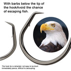 Nova Octopus Circle Hooks – Chemically Sharpened Carbon Steel Bait Hooks (50pc / 25pc)