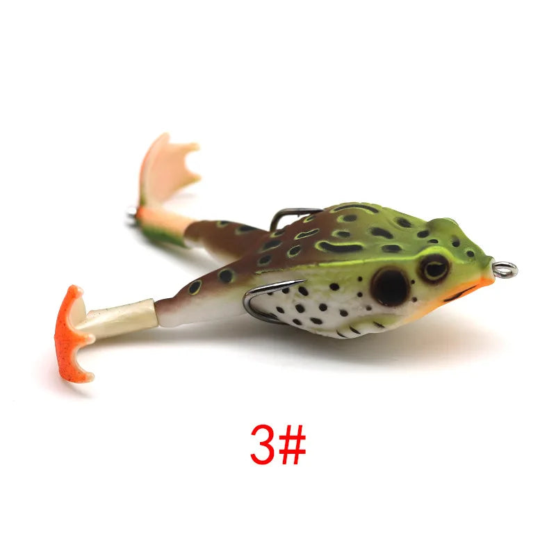 5-15 Piece Realistic Topwater Prop-Frog Lures Kit with Weedless Hooks 5-15 Pieces Nova Fishing & Outdoors