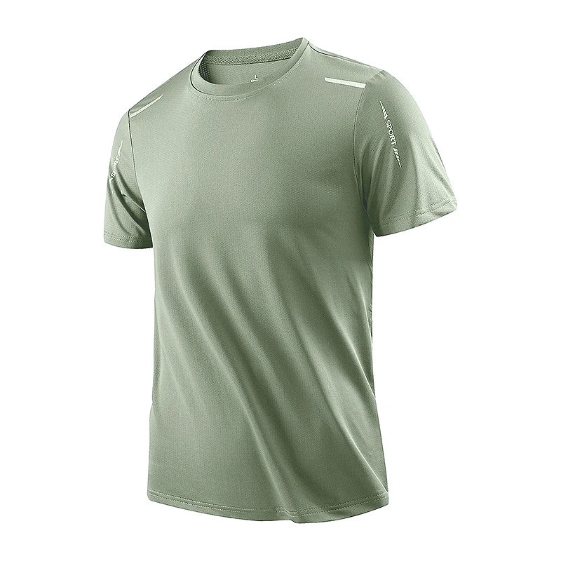 Men's Quick-Dry Fishing T-Shirt – Breathable Polyester Performance Tee Green Nova Fishing & Outdoors